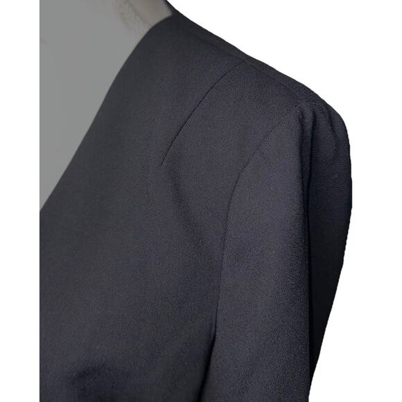 J.Crew Women 10 Black Blazer Jacket Lined Tailored Button Office Career Minimal - Picture 3 of 7